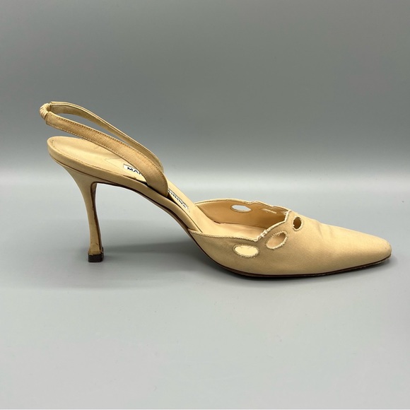 Manolo Blahnik Shoes - Manolo Blahnik Sling Back Cut Out Heels